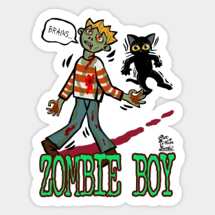 Zombie boy Sticker